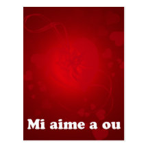 mi aime a ou cartes postales