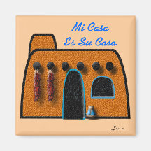 Mi Casa Es Su Casa Refrigerator Magnet