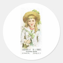 MI Franks Clothing House Round Sticker