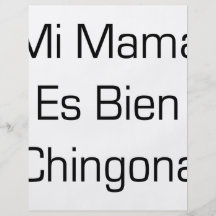 Mi Mama Es Bien Chingona Personalized Flyer