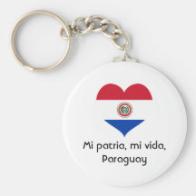 Mi patria, mi vida, Paraguay key chain