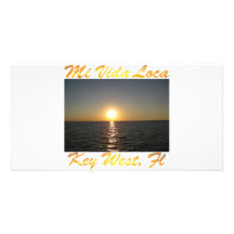 Mi Vida Loca Key West Florida #013 Custom Photo Card