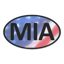 MIA Oval Sticker