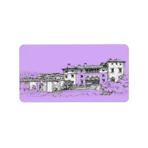 Miami architecture custom address label