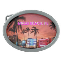 MIAMI BEACH BELT BUCKLE