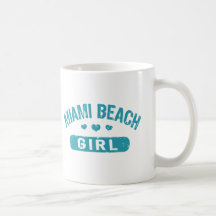 Miami Beach Girl Coffee Mugs