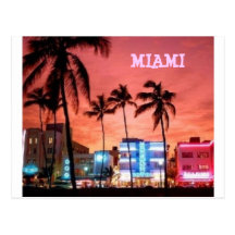 Miami Beach, la Floride Carte Postale