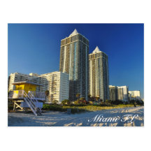 Miami FL Postcard