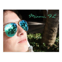 Miami Girl Postcard