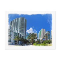 Miami high rise buildings - Postcard