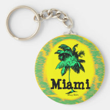 Miami Palm Tree key chain