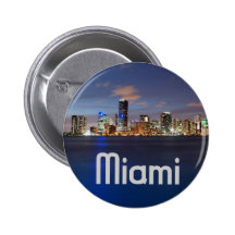 Miami Skyline at Dusk Pin