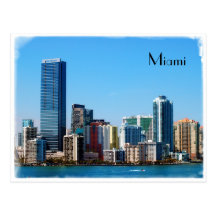 Miami skyline - Post card