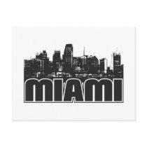 Miami Skyline Post Card