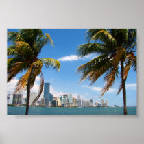 Miami skyline print