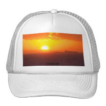 MIAMI SUNSET TRUCKER HAT