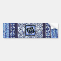 Miao Indigo Tie-Dye #5 Bumper Sticker