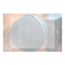 mic close up photo grunge overlay colour music stationery design
