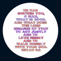 Micah 6:8 stickers