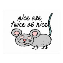 Mice Are Twice As Nice Post Cards