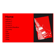 michael kelly guitar business card