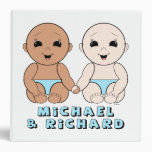 Michael & Richard Babies 8b 3 Ring Binder