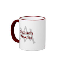 Michael's Rosaries White-Red Mug