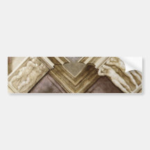 Michelangelo Bronze Nudes Sistine Chapel Bumper Stickers