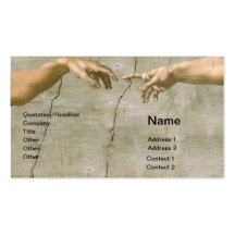 Michelangelo Creation of Adam Business Cards