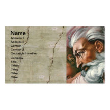 Michelangelo God in the Creation of Adam Business Cards
