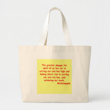 michelangelo quote tote bag