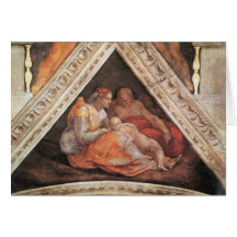 Michelangelo Unterberger - The ancestors of Christ Greeting Card