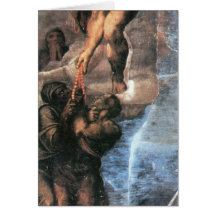 Michelangelo Unterberger - The group of the elect Greeting Cards