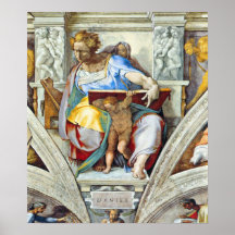 Michelangelo Unterberger - The prophet Daniel Poster