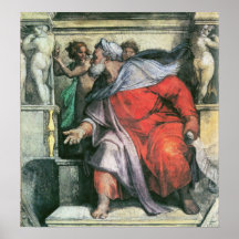Michelangelo Unterberger - The prophet Ezekial Print