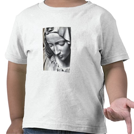 Michelangelo's Pieta detail of Virgin Mary's face Shirts