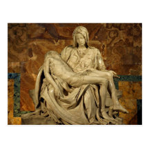Michelangelo's Pieta in St. Peter's Basilica Postcards