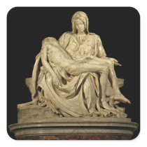 Michelangelo's 'Pieta' Round Stickers