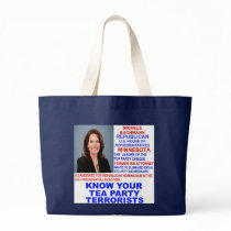 Michele Bachmann, Tea Party Terrorist Canvas Bags