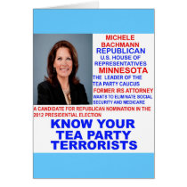 Michele Bachmann, Tea Party Terrorist Cards