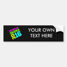MICHELLE 2016 NEON SWAY.png Bumper Stickers