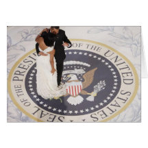 Michelle and Barack Obama Greeting Card