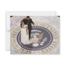 Michelle and Barack Obama Personalized Invite