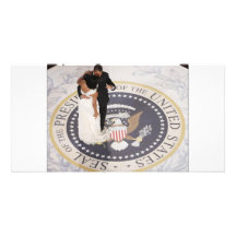 Michelle and Barack Obama Photo Greeting Card