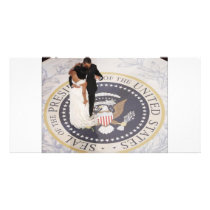 Michelle and Barack Obama Photo Card