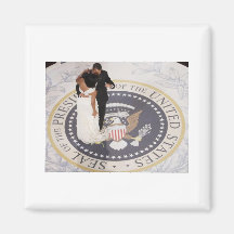 Michelle and Barack Obama Refrigerator Magnet