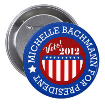 Michelle Bachmann for President 2012 Button Pins