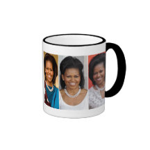 MICHELLE OBAMA FASHION QUEEN IN ENGLAND MUGS