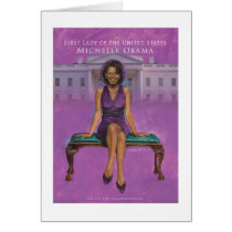 MICHELLE OBAMA FIRST LADY POST CARD
