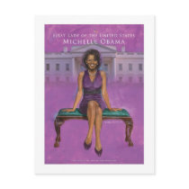 MICHELLE OBAMA FIRST LADY PRINT POST CARD